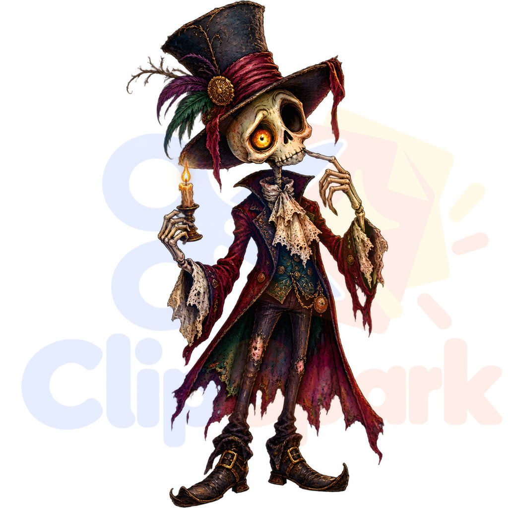 Halloween Monster Clipart Bundle – 27 Spooky PNGs with Pumpkins & Haunted Houses