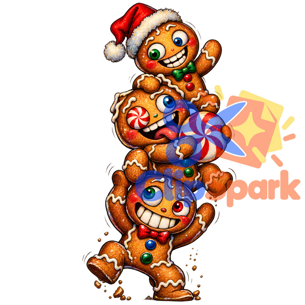 Creepy Christmas Clipart Bundle – 29 Watercolor PNGs for Sublimation