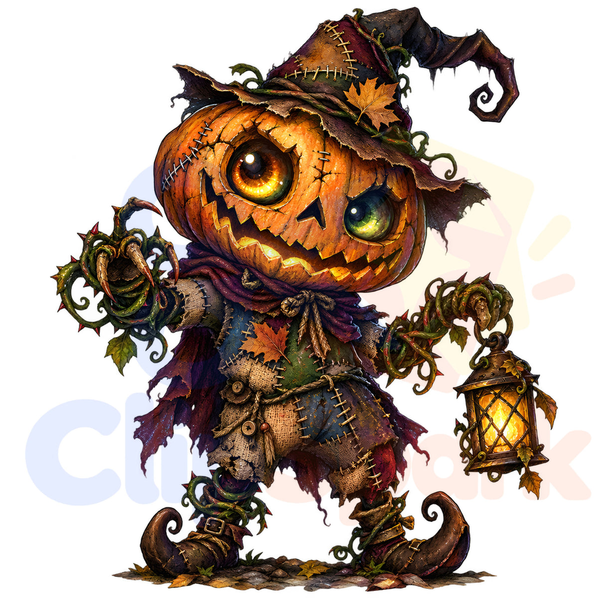 Halloween Monster Clipart Bundle – 27 Spooky PNGs with Pumpkins & Haunted Houses