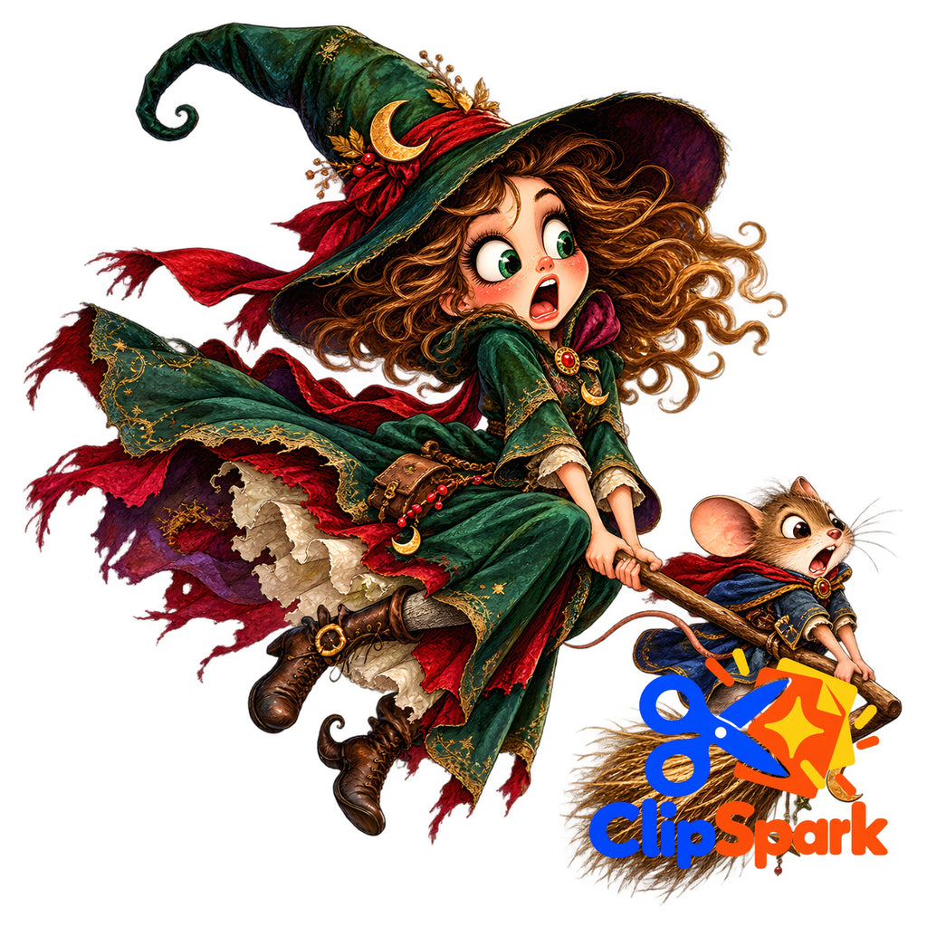 Whimsical Halloween Clipart Bundle | 25 Cute Spooky PNGs