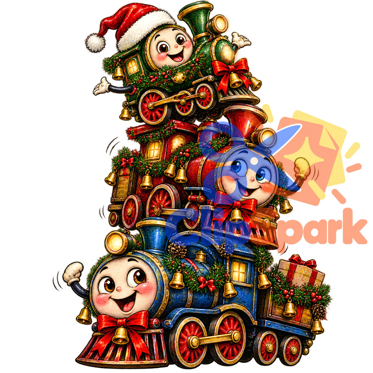 Creepy Christmas Clipart Bundle – 29 Watercolor PNGs for Sublimation