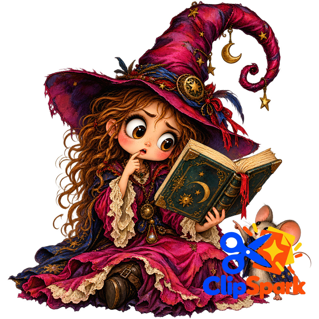 Whimsical Halloween Clipart Bundle | 25 Cute Spooky PNGs