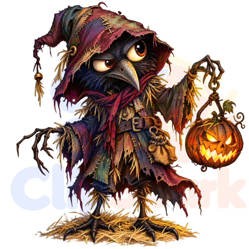 Halloween Monster Clipart Bundle – 27 Spooky PNGs with Pumpkins & Haunted Houses